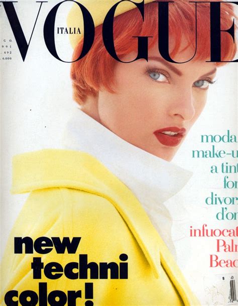 linda evangelista magazine cover